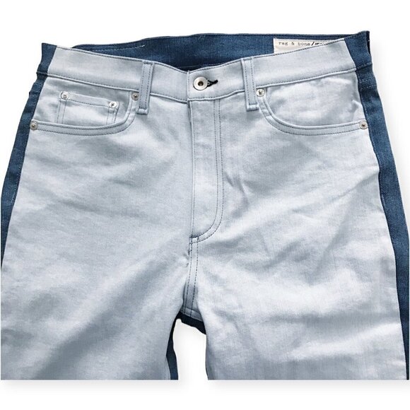 NWT Rag & Bone‎ High Waist Skinny Jeans size 30, Double blues - Picture 7 of 13